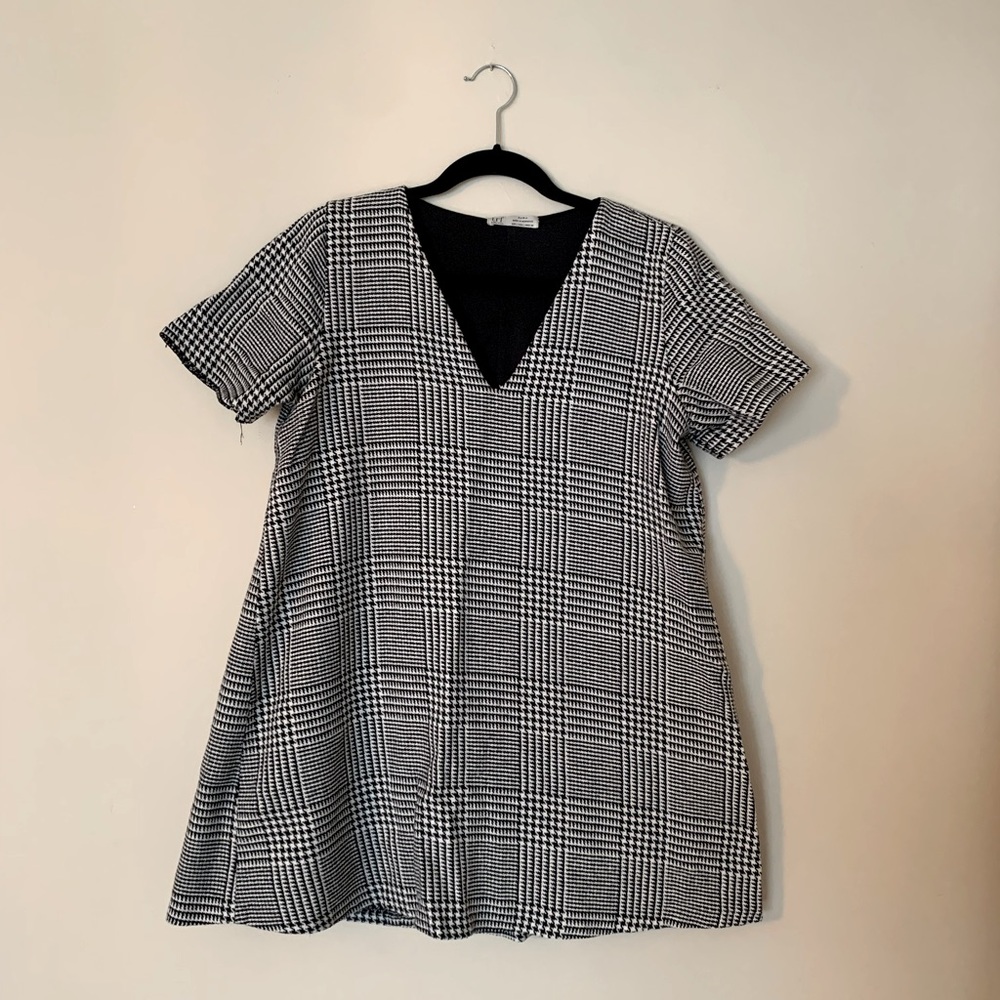 Houndstooth Mini Dress